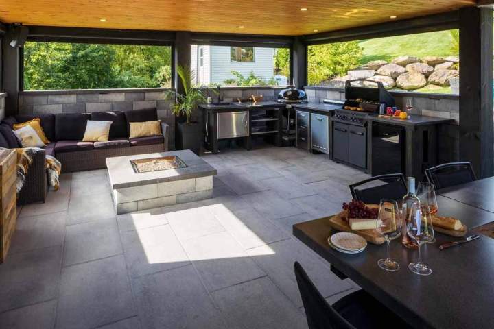 aménagement de cuisine extérieure Beauce